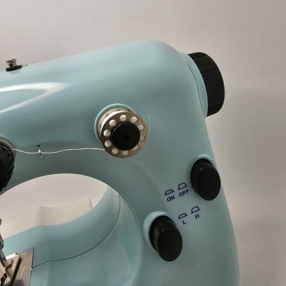 Mini Sewing Machine for Beginner Dual Speed, Space Saver, Portable -Green Aqua - Picture 3 of 13